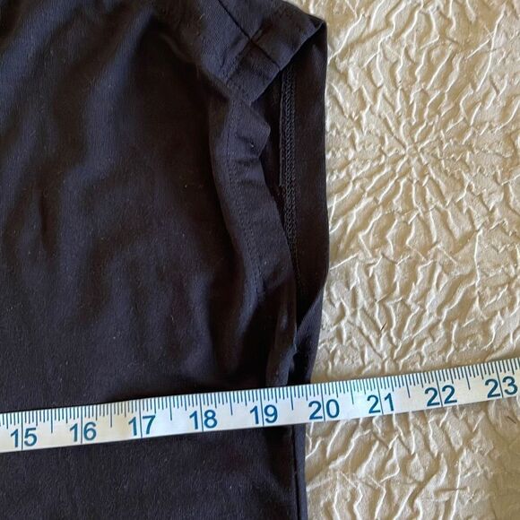 LOFT Women's Capped Sleeve Top Casual Shirt‎ Round Neck Size Small Petite Black - Picture 6 of 7